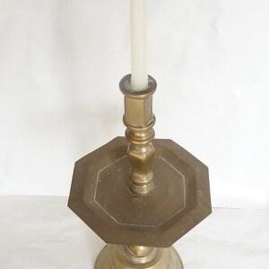 Very large candleholder, Antique candlestick 19th, 18.50&quot; high