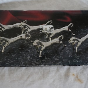 6 KNIFE RESTS HORSE