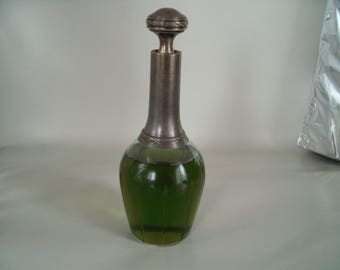 Antique Crystal Perfume Bottle: Sterling Silver, Circa 1900s