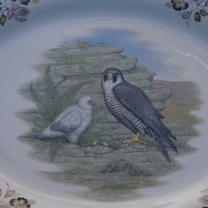 Vintage large poultry platter, poultry dish