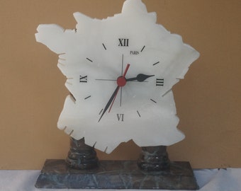 Horloge de marbre, France en forme, Rare