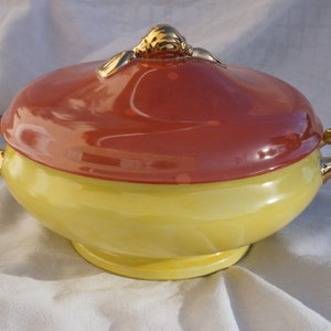 Vintage  Soup Tureen, Limoges porcelain hand painted by a French artist
