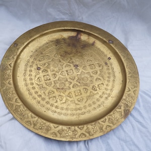 Brass Tray,  Brass Serving Tray , Cocktail Tray, Wall decor