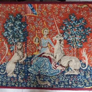 La Dame à la Licorne, La Dame à la Licorne, Grande toile, Broderie finie