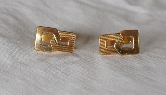 Paire De Boutons De Manchettes En Plaqué Argent - Début 1900 - Vintage Occasion