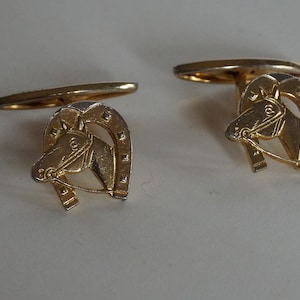 Vintage horseshoe cuff links