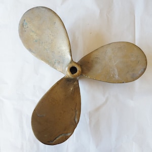 Bronze three-blade boat propeller, 1940s