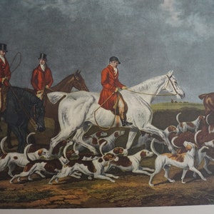 The Earl Of Derby&#39;s Stag Hounds Painted by J. Barenger, Engraved by R. Woodman