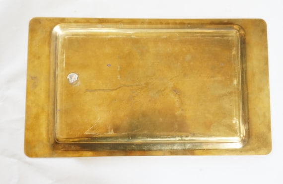 Brass or Yellow Copper Tray, Brass Serving Tray, Cocktail Tray