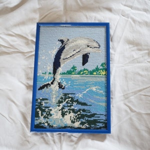 Dolphin Tapestry, Framed