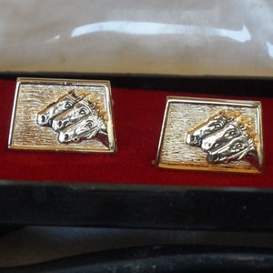 Vintage Horse Cufflinks, 1970s