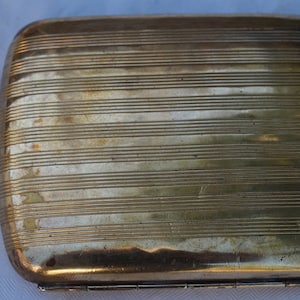 Cigarette case 1930&#39;s, gold plated