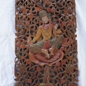 Vintage Chinese wood carving