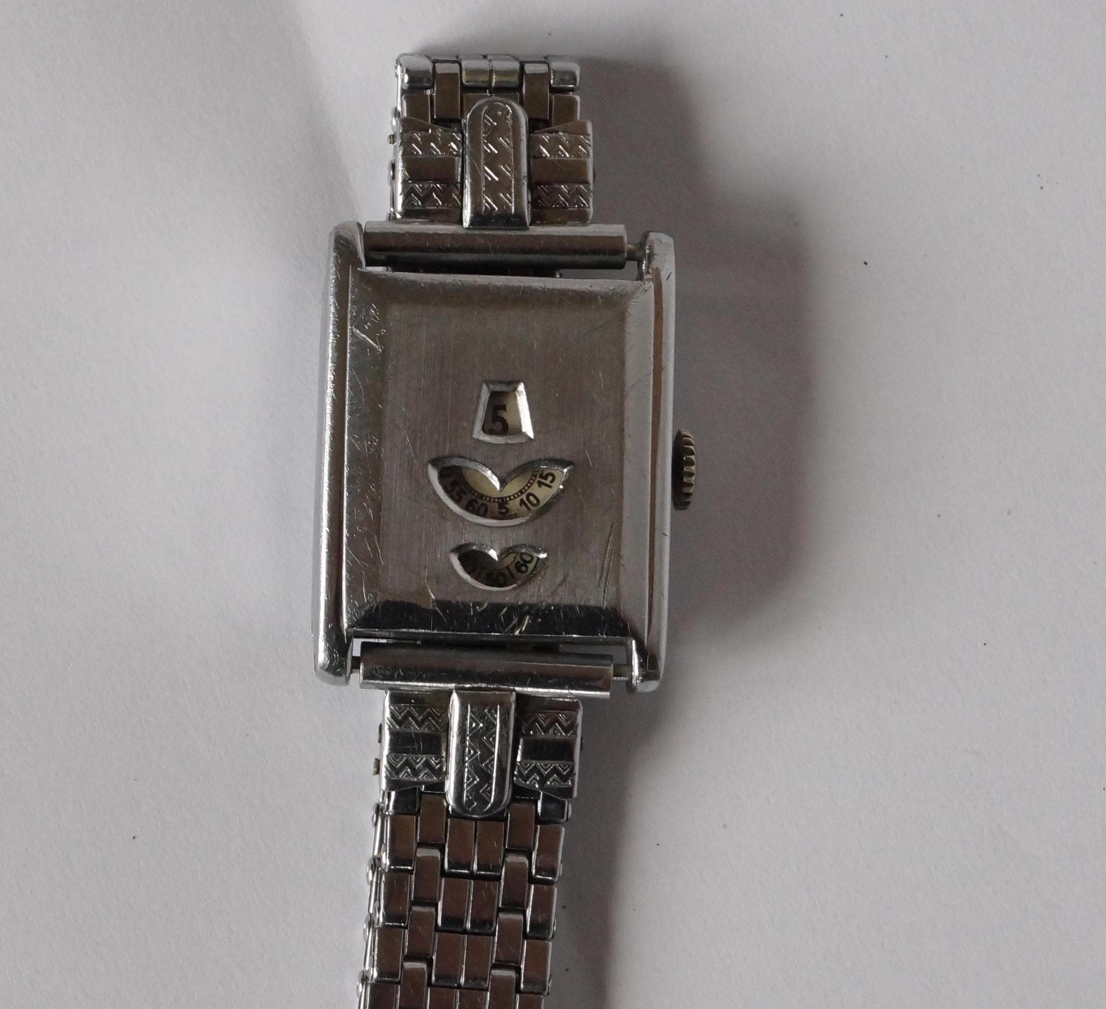 art deco jump hour watch ジャンプアワーウォッチ　稼働 art deco jump hour watch ジャンプアワーウォッチ 稼働（Art