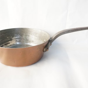 High-quality pan, 2,5mm or 0,984&quot; in thickness,  Copper Cookware, French Copper Saucepan Signed&quot; MORA Cie PARIS 1er&quot;