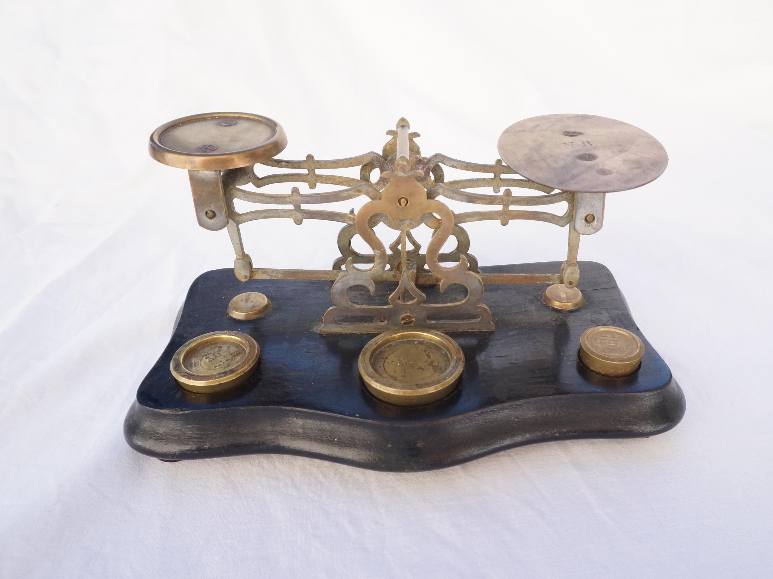 稀少品！骨董 インド製 薬用天秤秤