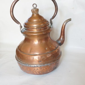 Vintage Handmade Copper Kettle, 1900s