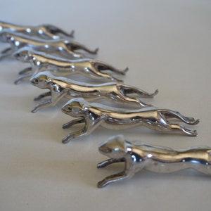 6 Knife rests panther , Knife holder