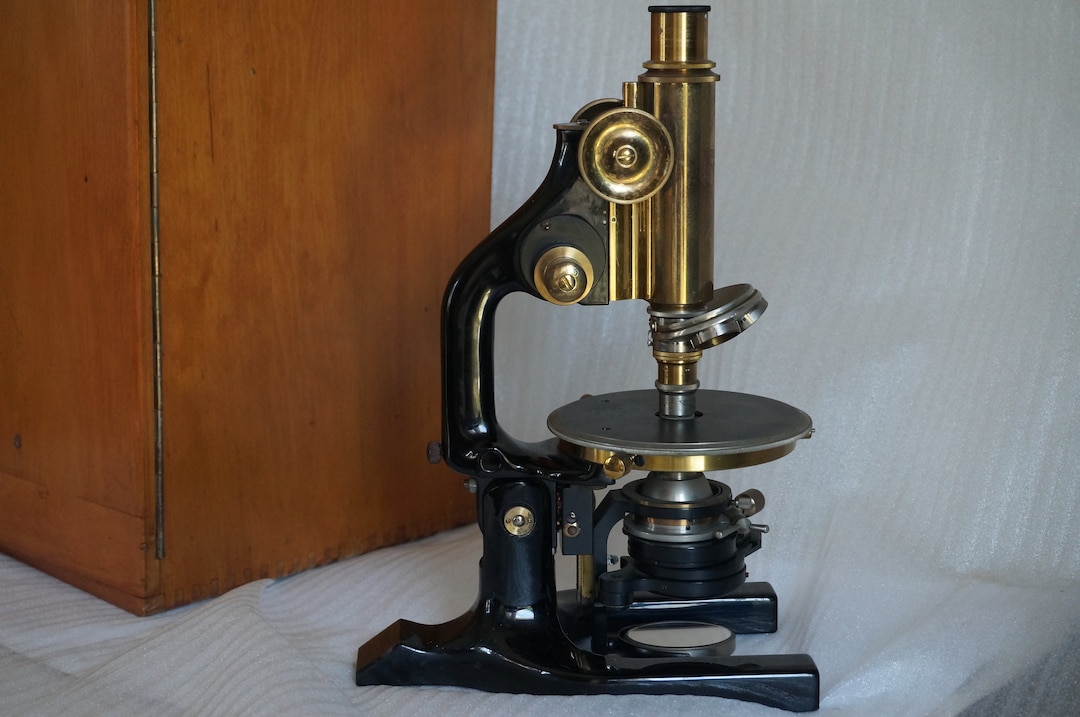 Magnificent Antique Microscope REICHERT AUSTRIA . Professional Vintage ...
