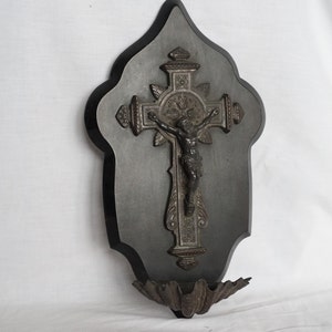 Crucifix and Holy Water Font Napoleon III, 1800s