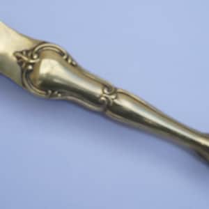 Gold and Silver or  Vermeil  sugar tongs decorated with Lily flower, 1900s