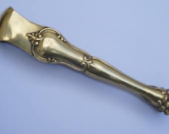Gold and Silver or  Vermeil  sugar tongs decorated with Lily flower, 1900s