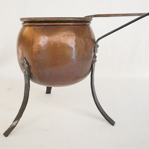 Antique large copper tools, to heat in a bain-marie,  1800s