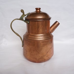 Copper teapot, coffee maker, 1960s