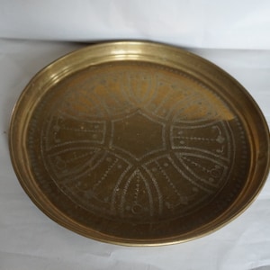 Brass Serving Tray,  Brass Tray, Cocktail Tray