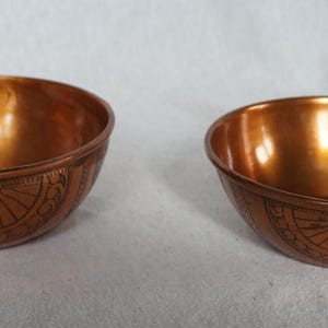 2er Set Vintage Kupfer Schalen