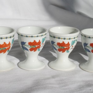 Lot de 6 tasses à oeufs " Porcelaine de Paris " (porcelaine de Paris)