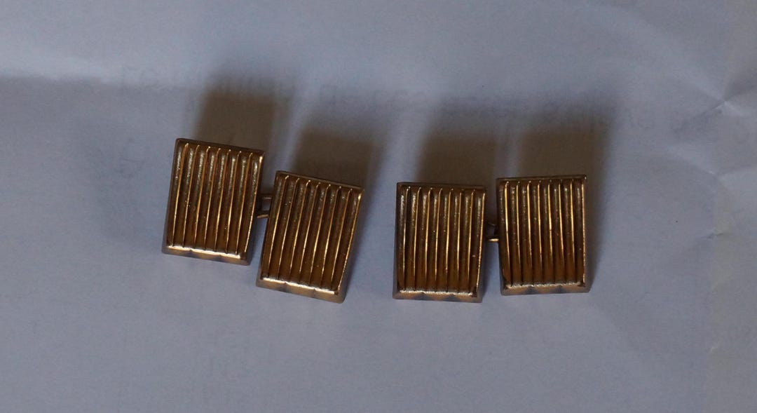 Boutons De Manchette Vintage Murat - Plaqué Or - Accessoire Homme élégant