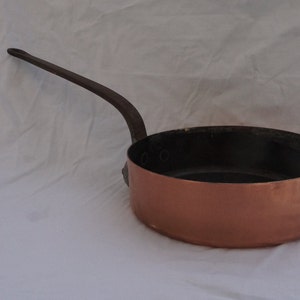 Vintage  Copper Saute Pan, 2mm or 0-5/64&quot; in thickness