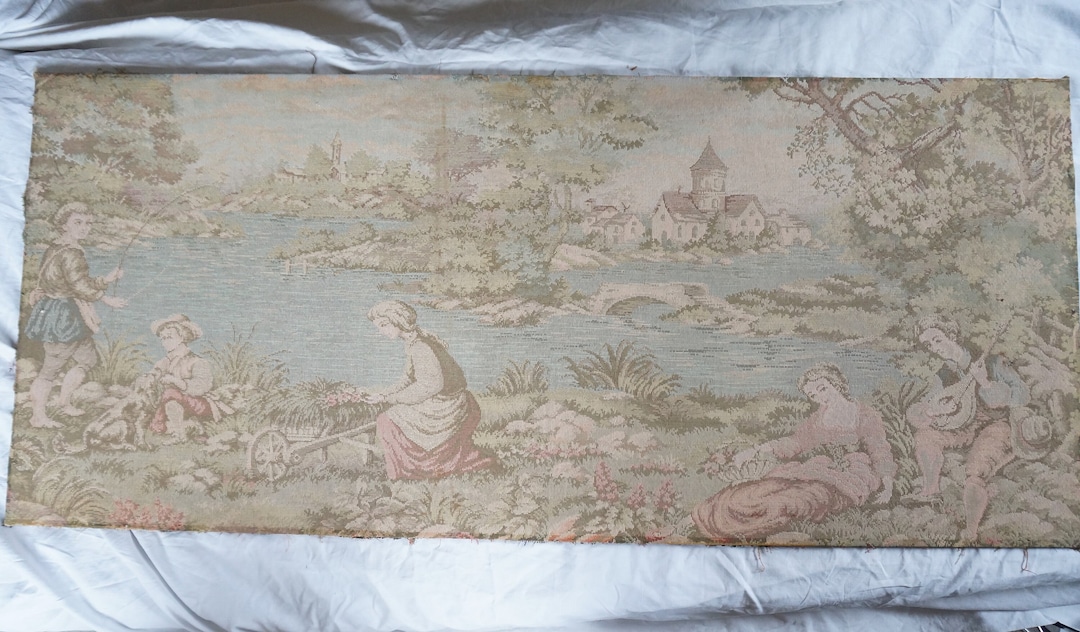 Antique Large French Tapestry Wall Hanging 1800s Etsy