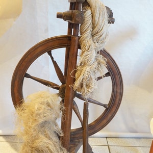 An Antique French Spinning Wheel , 19th
