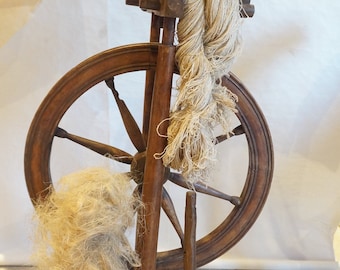 An Antique French Spinning Wheel , 19th