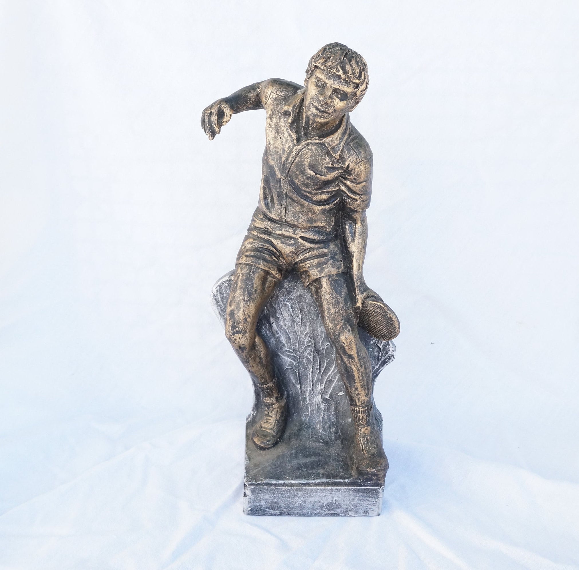 Trophée Pétanque En Résine, Sculpture Édouard Dossetto, Récompense Victoire, Occasion