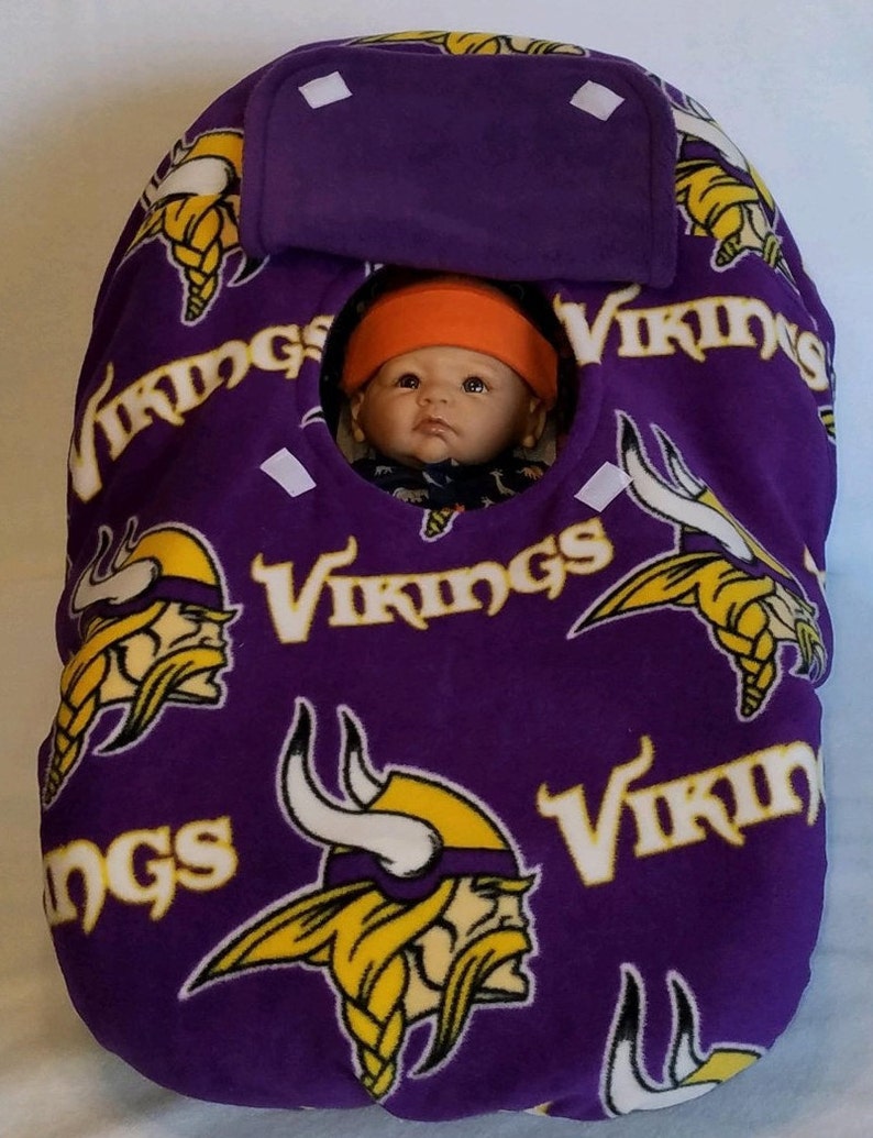 Baby's Blanket Minnesota Vikings Print Purple Gold & Etsy