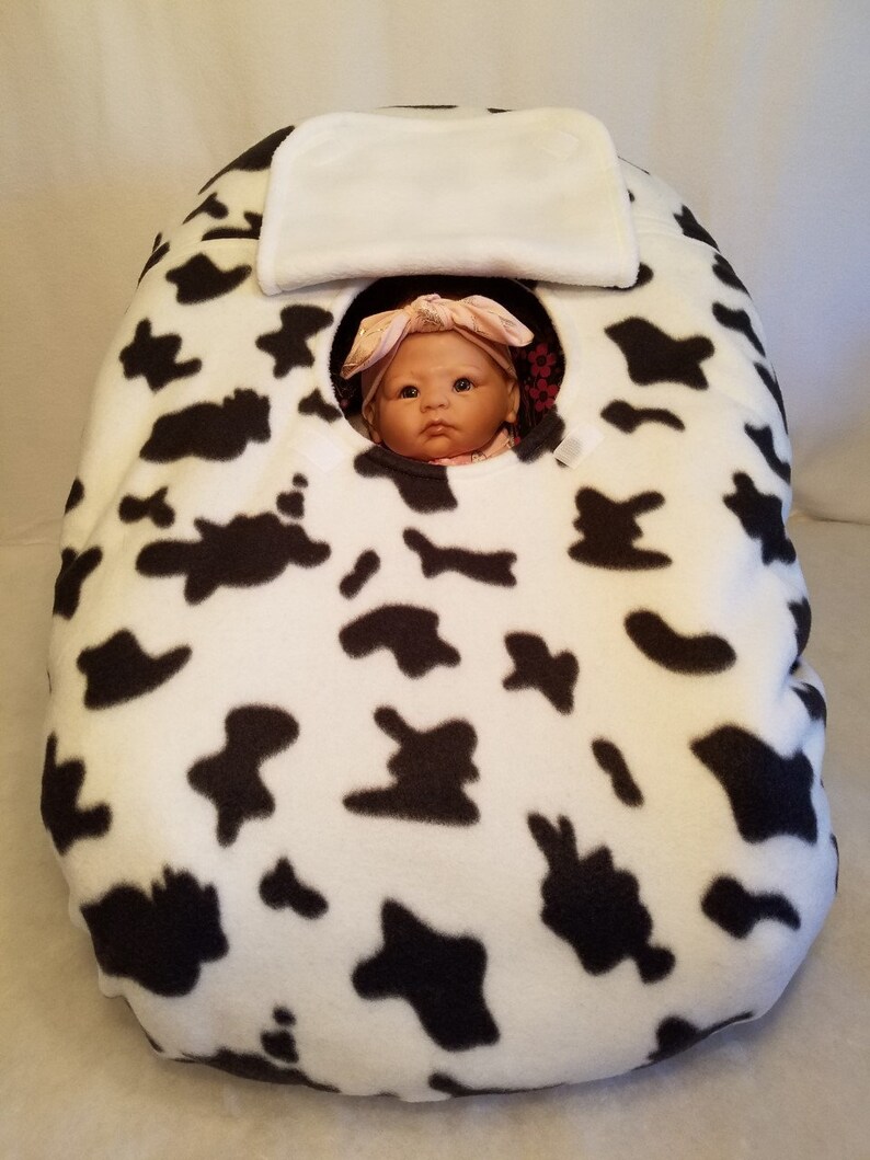 cow print baby carrier