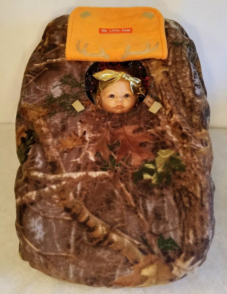 Car Seat Cover True Timber Kanati Brown Fleece Camo Baby N Image 0