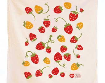 Strawberry - Dish towel, Kitchen Towel, Tea Towel