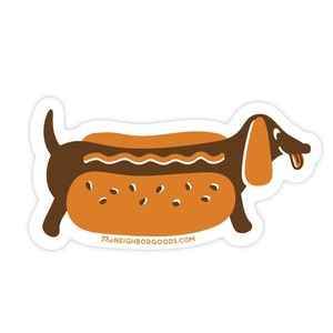 Hot Dawg Doxie - Vinyl Sticker