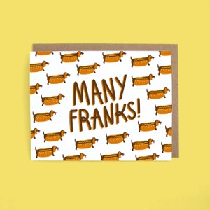 Muchos francos gracias - Tarjetas de felicitación