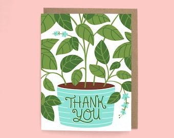 Thank You Basil - Greeting Card