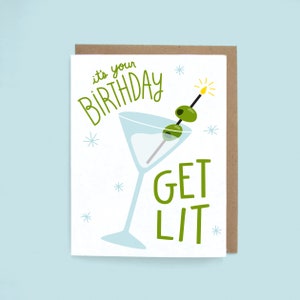 Get Lit Birthday - Greeting Card