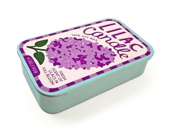 Lilac Candle – Hand-Poured Natural Soy 2-Wick Candle, Unique Home & Kitchen Gift