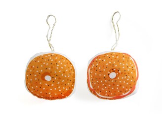 Bagel Holiday Ornament