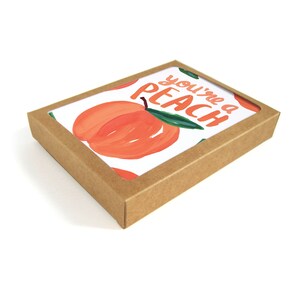 Vous êtes une pêche merci - Carte de vœux