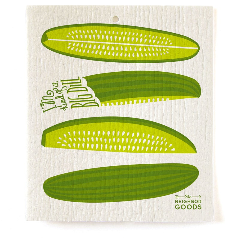 TheNeighborgoods Pickle Towel and Sponge Cloth
