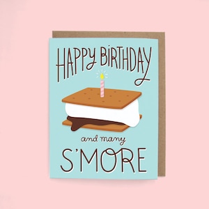 Cumpleaños de S'mores Tarjetas de felicitación